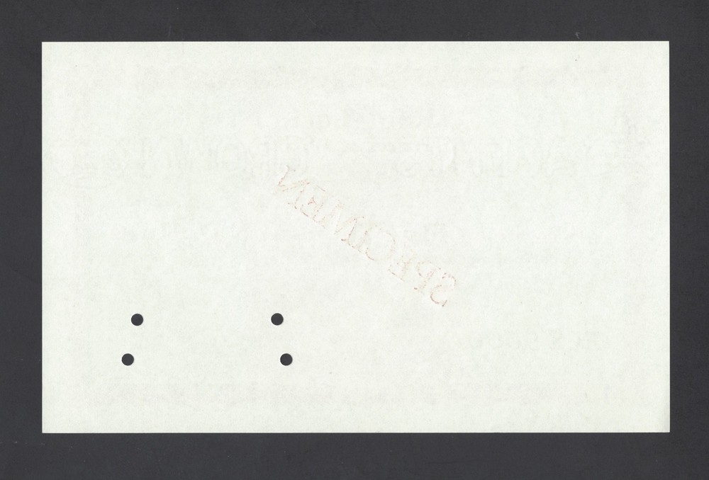 Saint Lucia , Treasury Bill 5000 Dollars Specimen Uncirculated