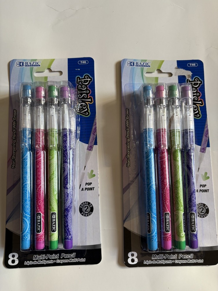 New Bazic Pasley 2 Pk Multipoint Pencil