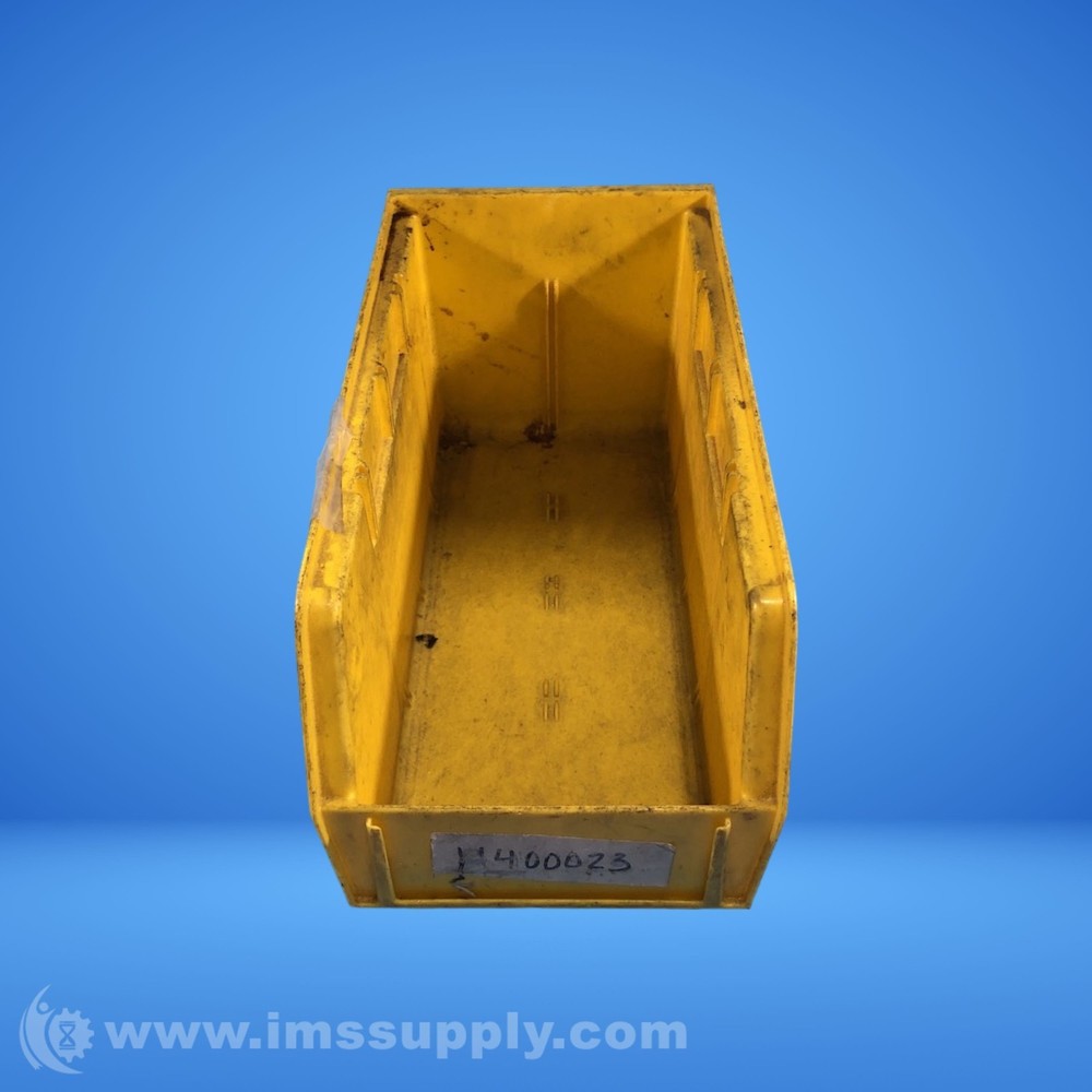 Uline S-12415 Yellow Plastic Stackable Storage Bin USIP