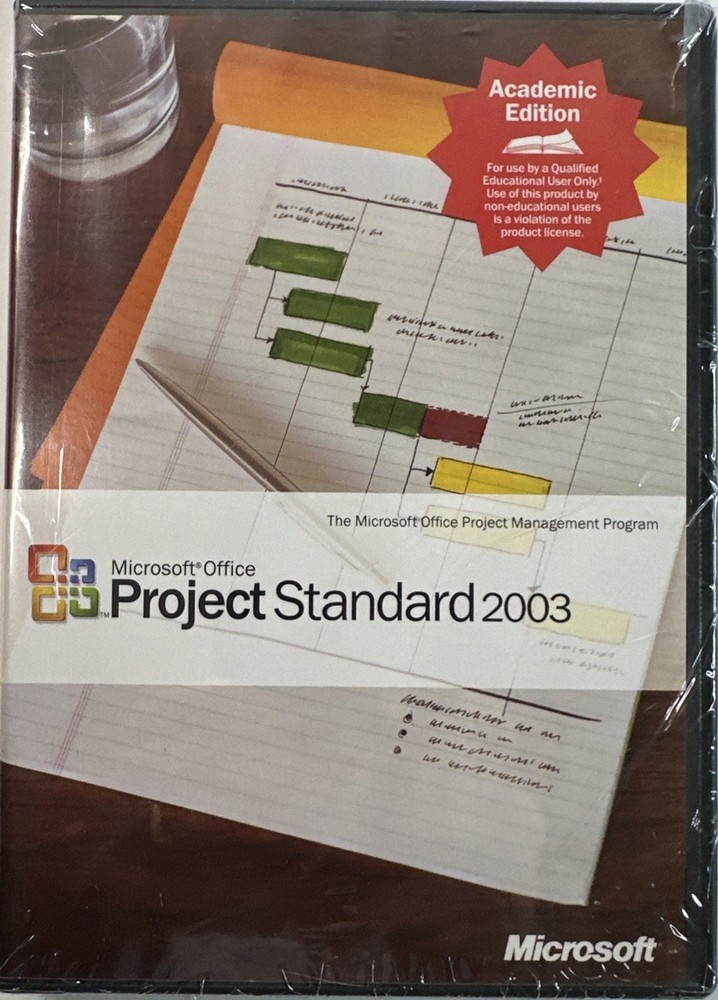 Microsoft Office Project Standard 2003 - Full Version With Product Key + Booklet