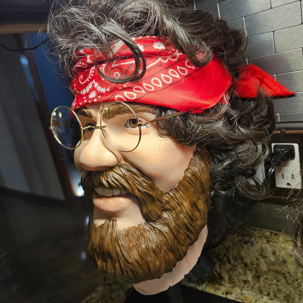 Tommy Chong life size head bust