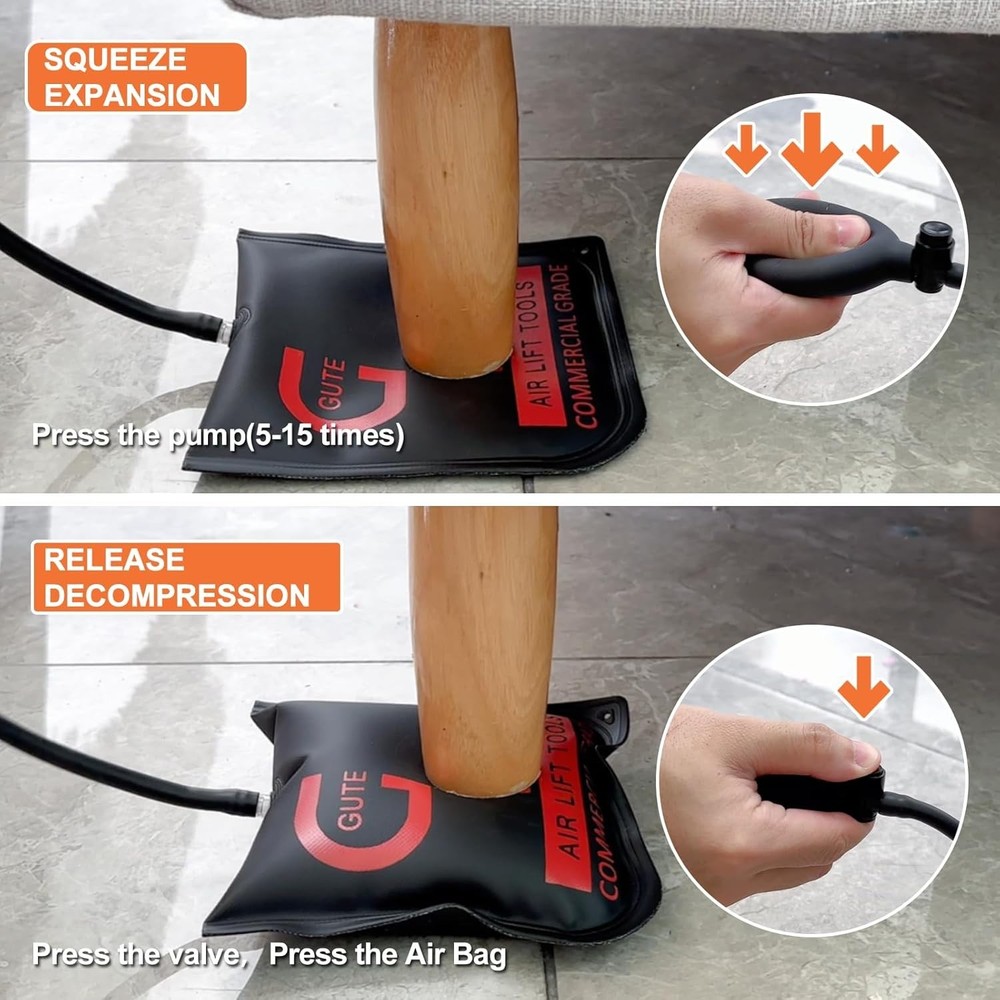 Versatile Air Wedge Bag for Safe Installations - Compact, No Batteries Needed
