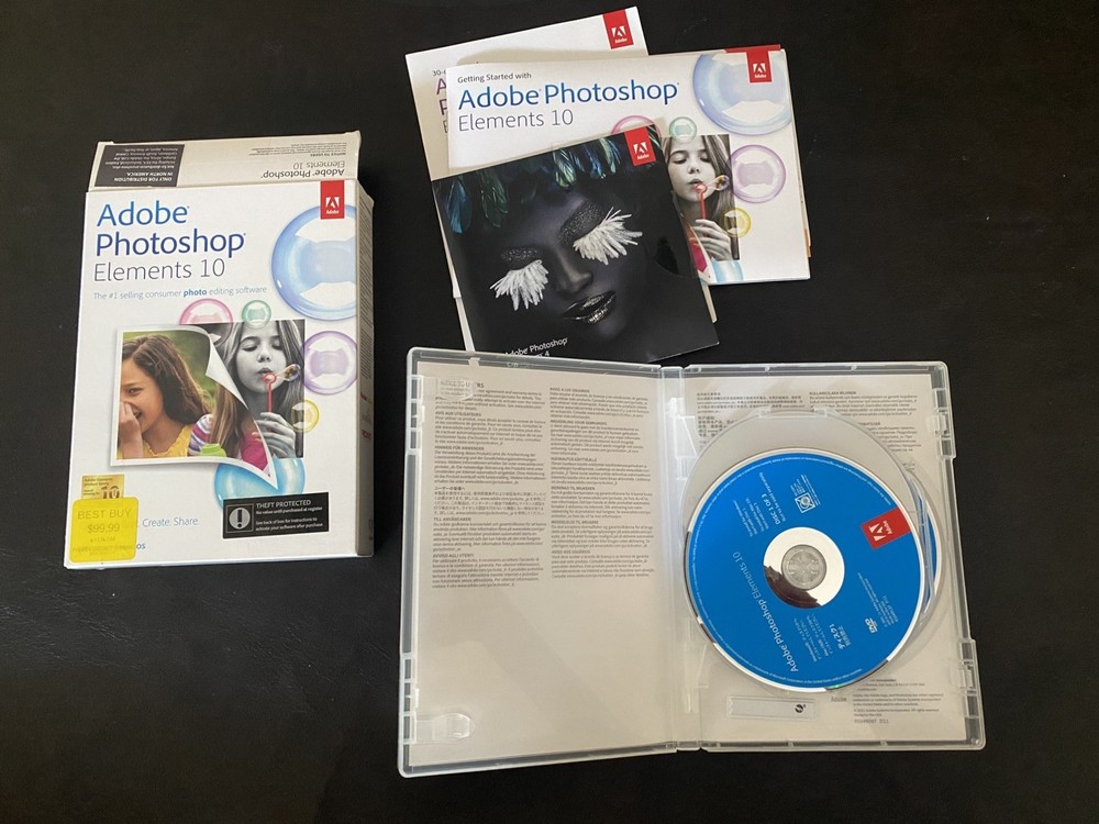 Adobe Photoshop Elements 10 for PC & Mac - Serial Number Included
