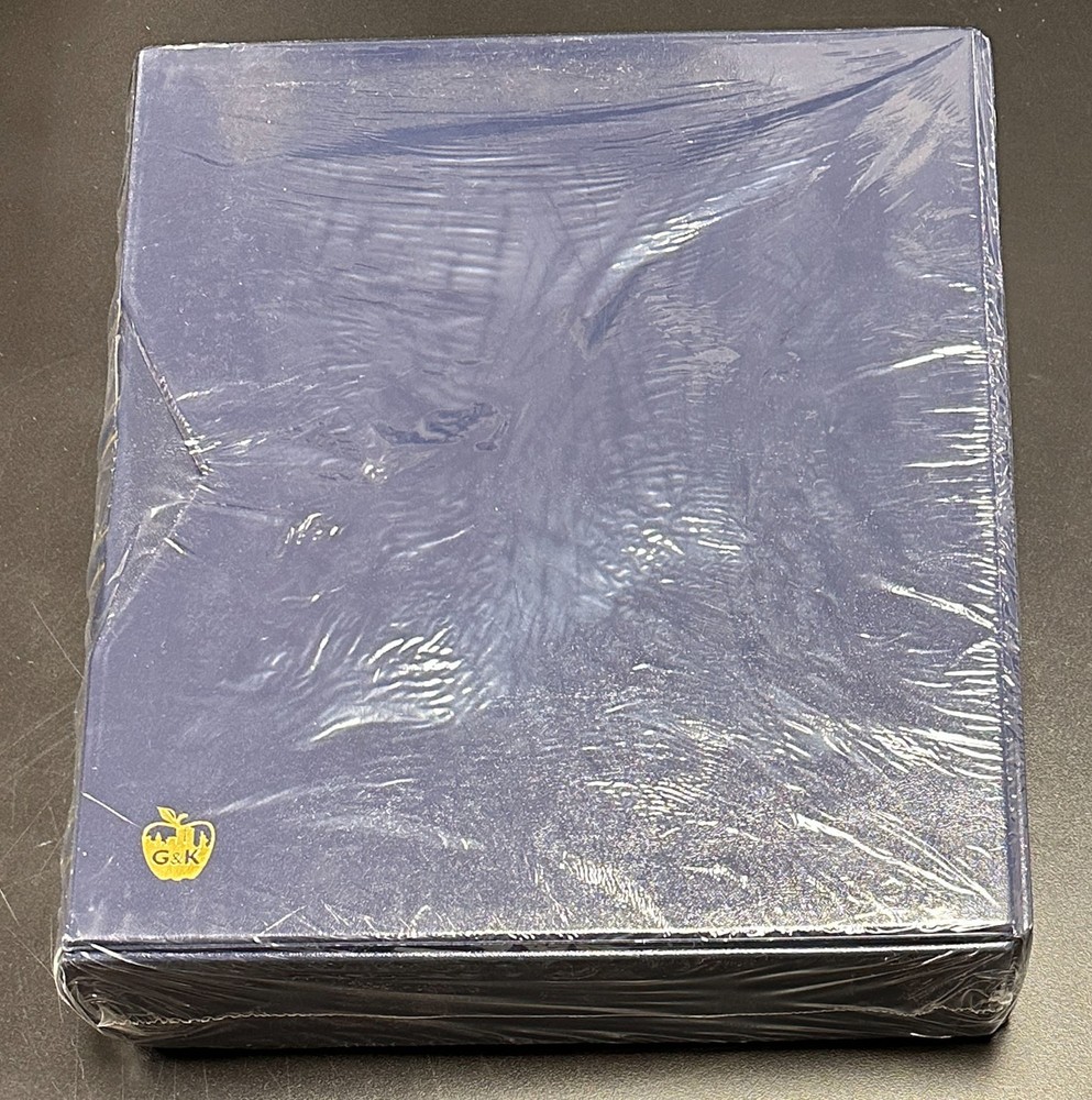 G&K Nassau Stamp Album Blue 3-Ring Binder and Dustcase, Brand New