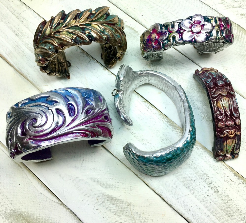 Artisan Polymer Clay Bracelet Bars