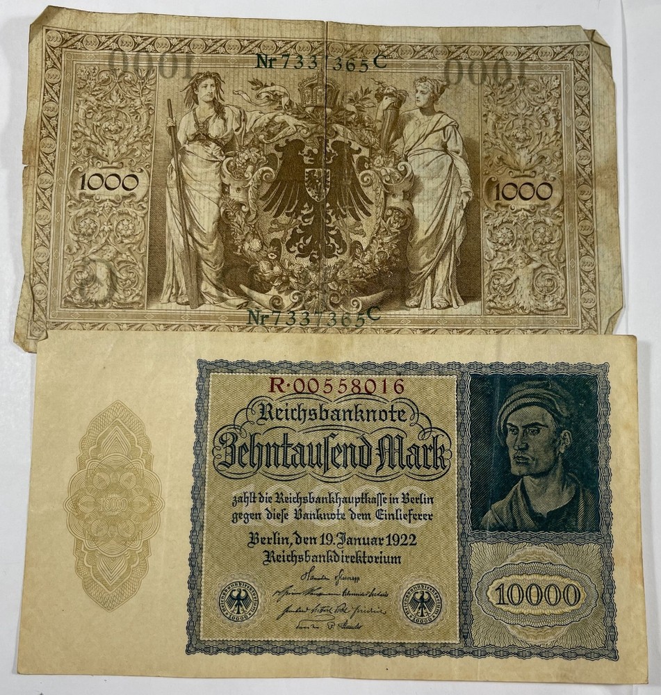 Germany 7 Diff. old notes mixed grades (#768)