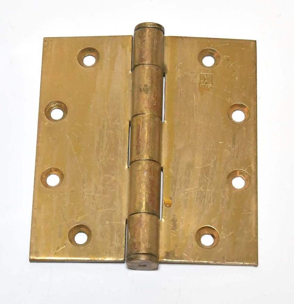LARGE SINGLE HAGER BRASS BRASS  HINGE 5 x 4 1/2
