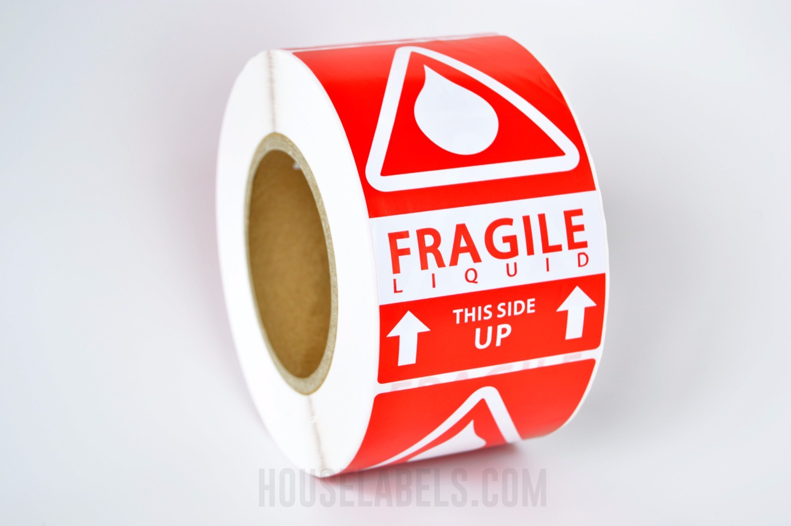 1 Roll ; 500 Labels 3x5 (3" x 5") Pre-Printed Fragile LIQUID This Way Up Labels