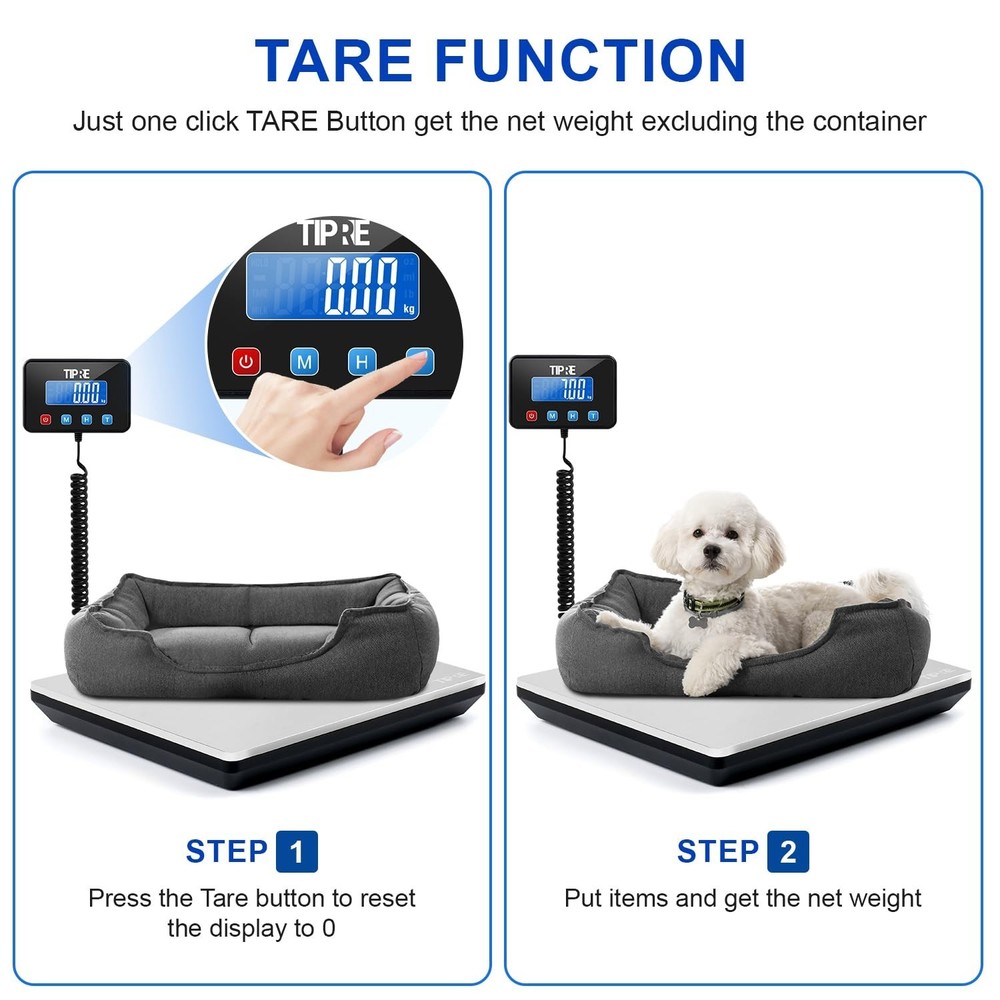 660lbs Weight Computing Digital Floor Platform Scale Postal Shipping Mailing