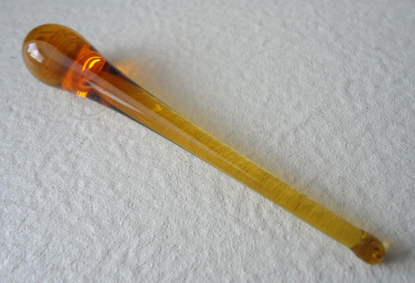 Vintage Amber Glass Medicine Dropper