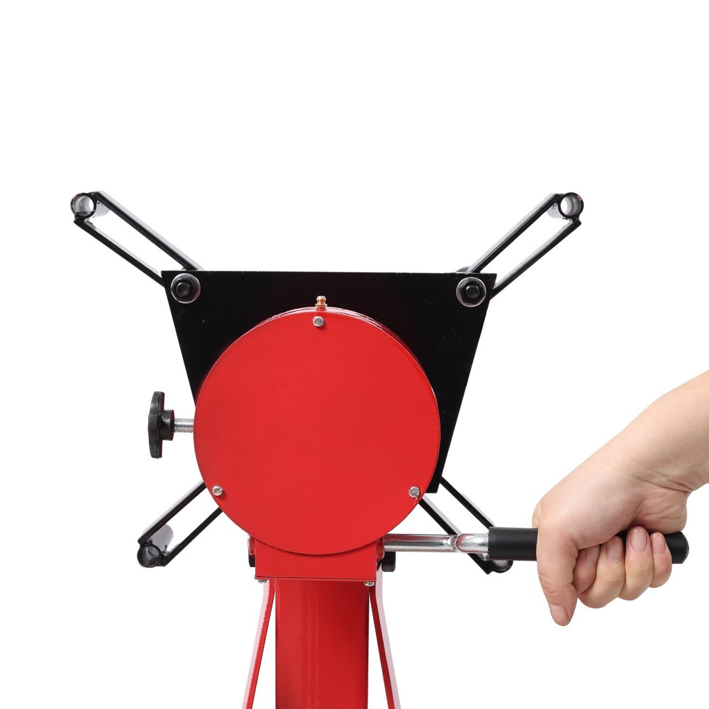 1500lbs Folding Engine Stand - 360° Rotating Head, Red