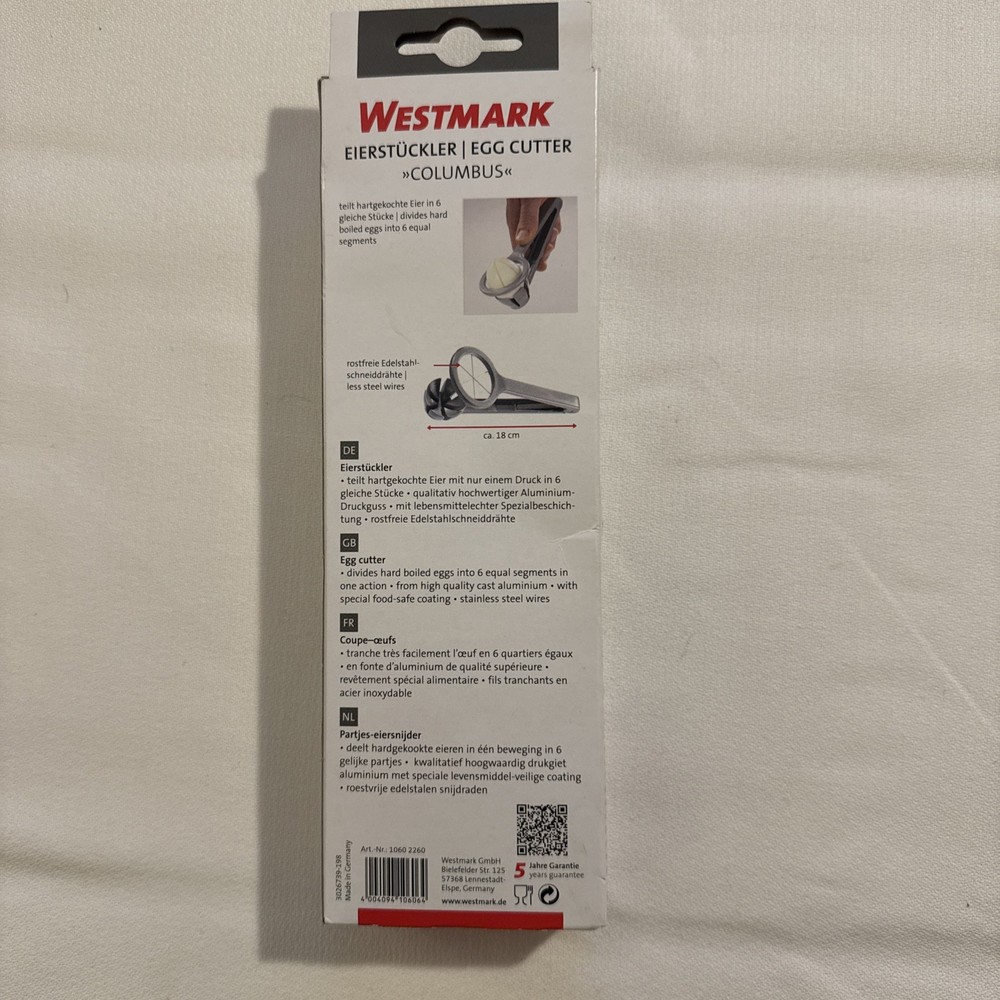 Westmark Germany Eierstuckler Wedge Egg Slicer New