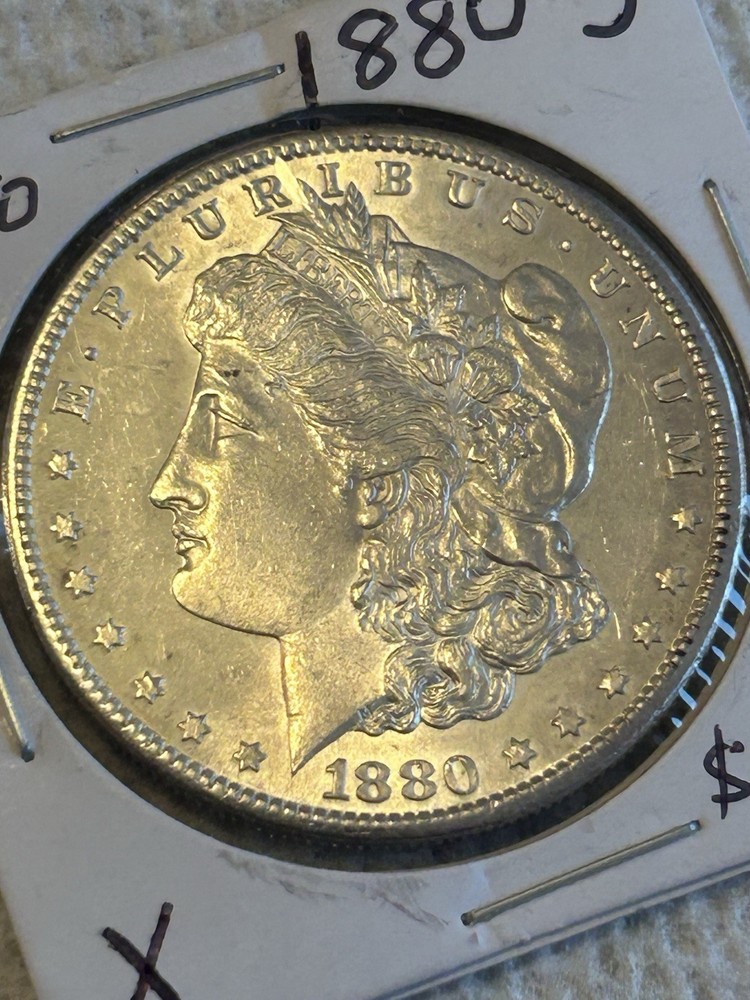 1880 s morgan silver dollar UNC