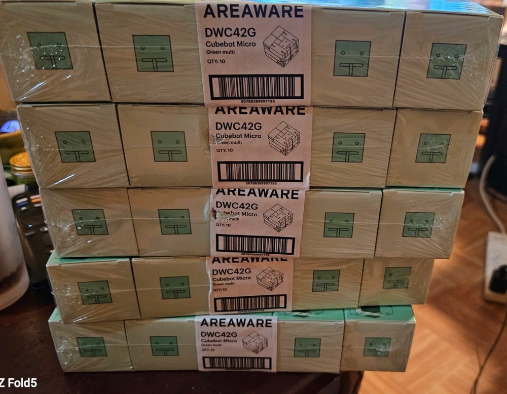 50 Areaware Cubebot Micro Multicolor  David Weeks Studio Original Box