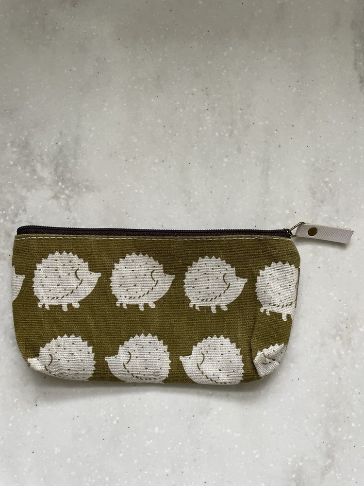 Pencil Pouch Fabric Hedgehogs