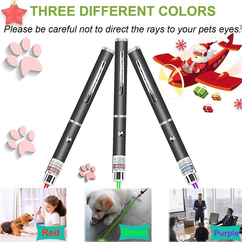 High-Quality Laser Pointer Set for Cats & Dogs - Essential Indoor Training Tools