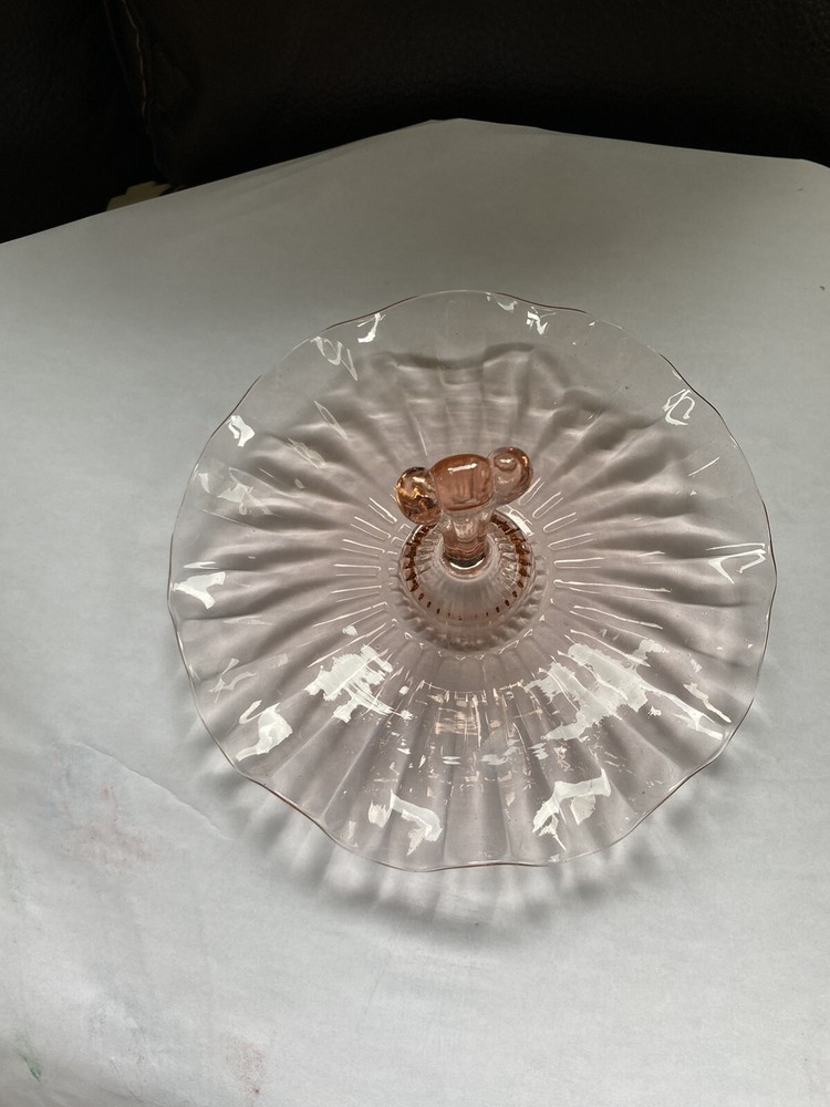Anchor Hocking Pink Truffled Serving Dish