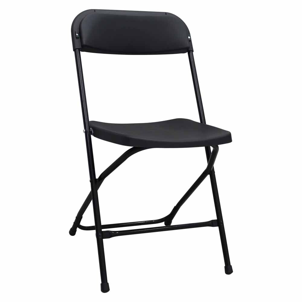 Folding Chairs (10 Pack) 264Lbs Loading Durable Black Chairs for Indoor&Outdoor
