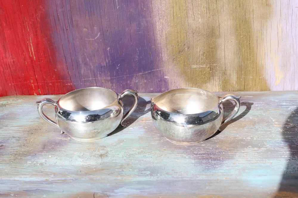 Silverplate Cream & Sugar Set