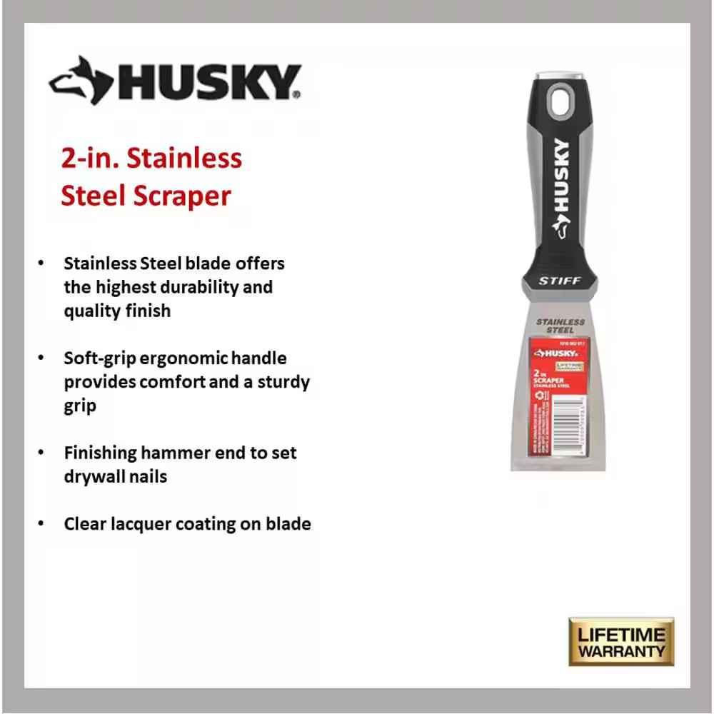 2 In. Scraper with Stainless Steel Blade
