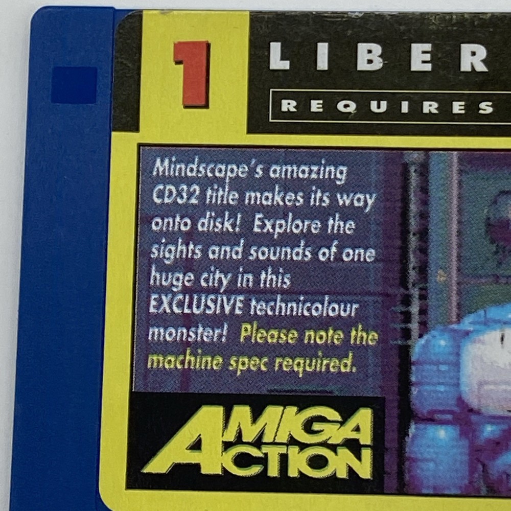 1993 Amiga action LIBERATION Floppy Disk untested VTG HTF PC