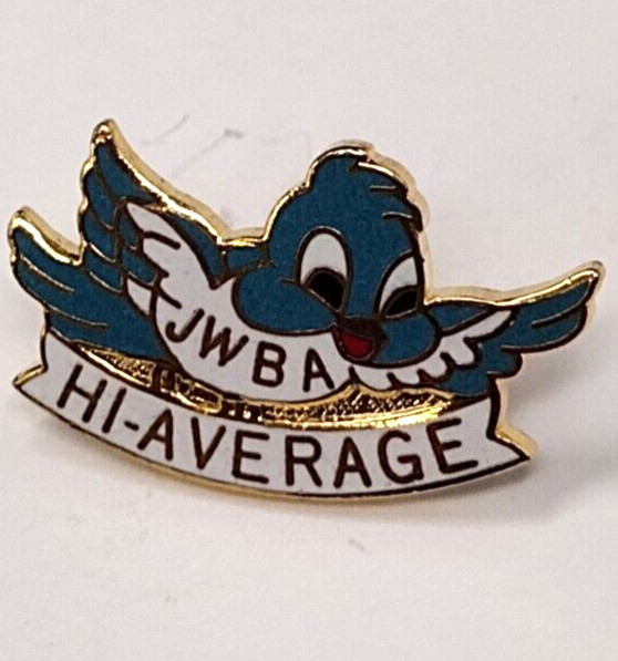 JWBA Hi-Average Blue Bird Lapel Pin