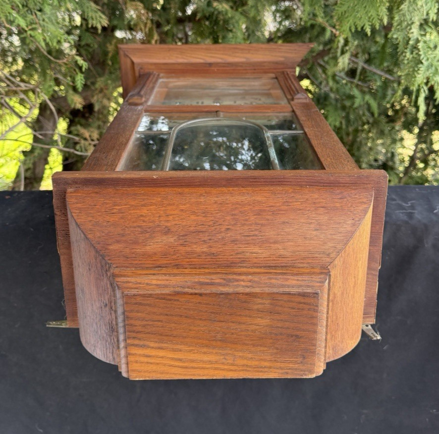 Antique C 1925 Gustav Becker Regulator Box Wall Clock - SERVICED - SEE VIDEO