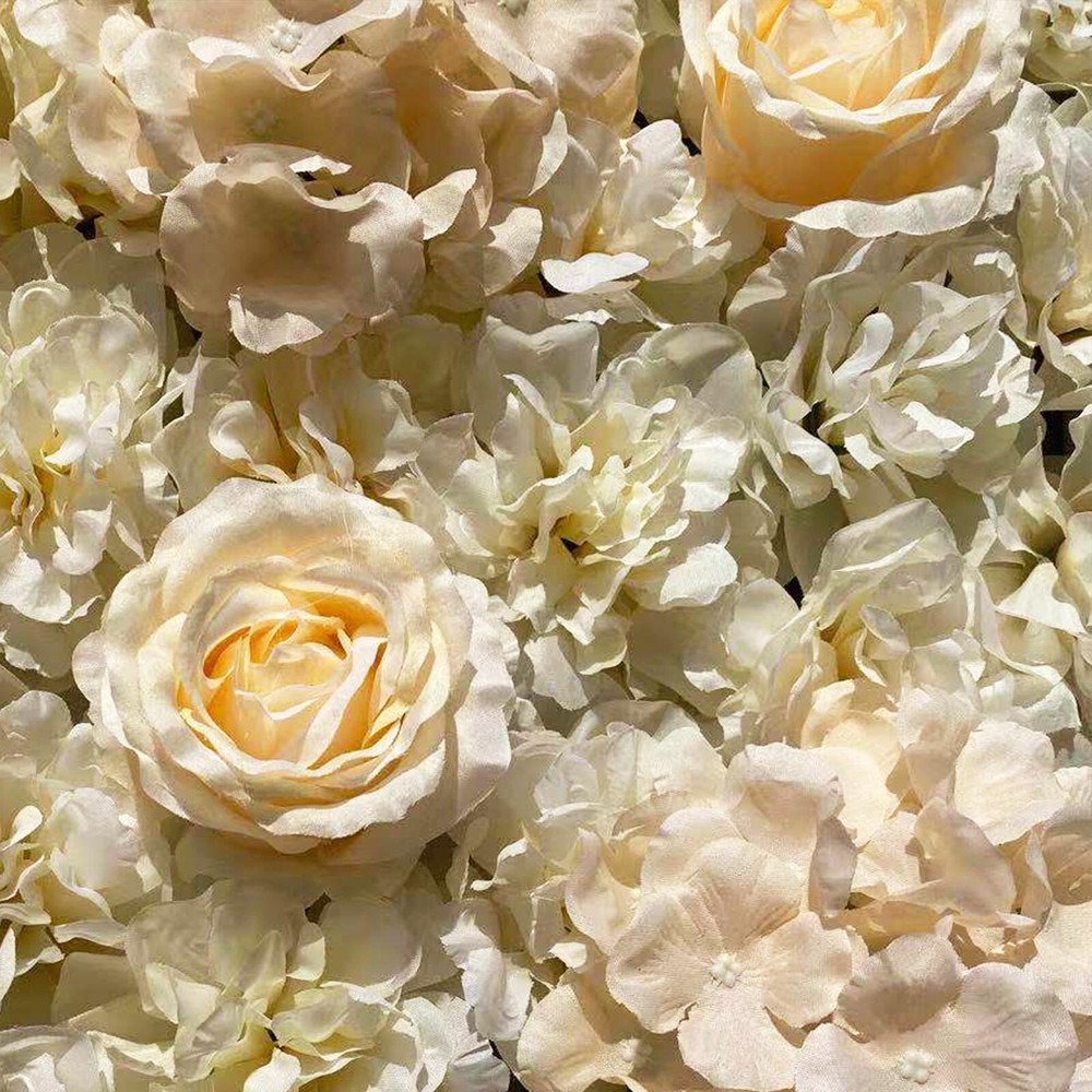 6pcs Artificial Flower Wall Hydrangea Panel Mat Pad Wedding Backdrop 60x40 cm