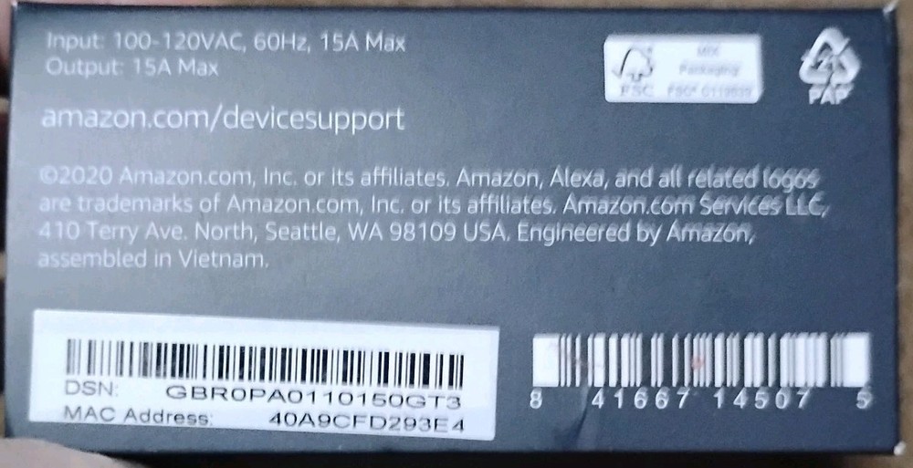 Amazon Smart Plug - White