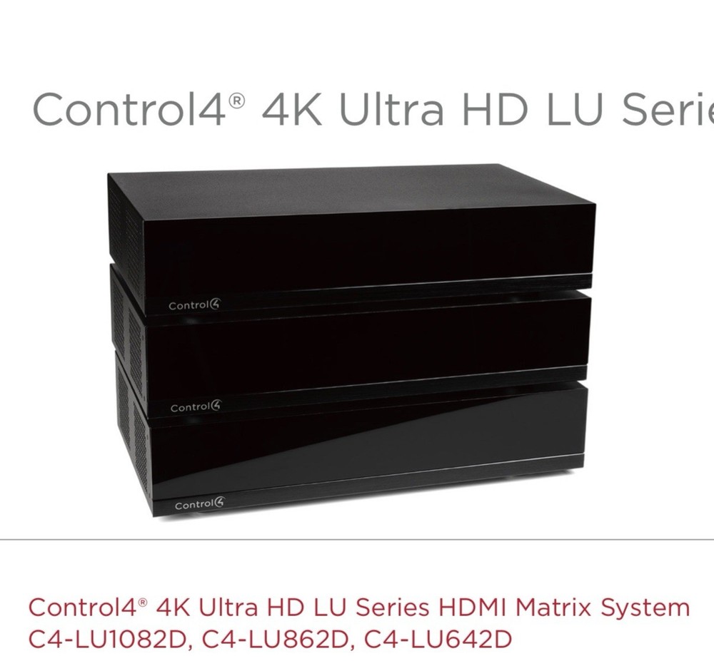Control4 C4-LU642D Video Matrix With Down Mixing. 5 C4-LU1E Receivers. Unopened