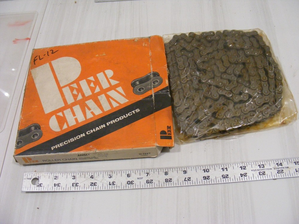 40RIV 304SS 10' ROLLER CHAIN Peer Chain