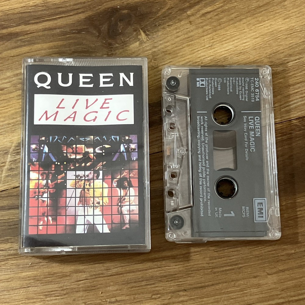 Queen Live Magic Cassette Tape Fully Play Tested