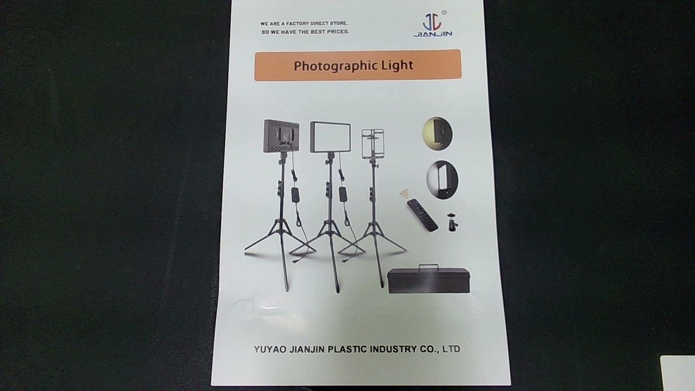 JIANJIN Dimmable LED Video Light Lighting Kit, Black