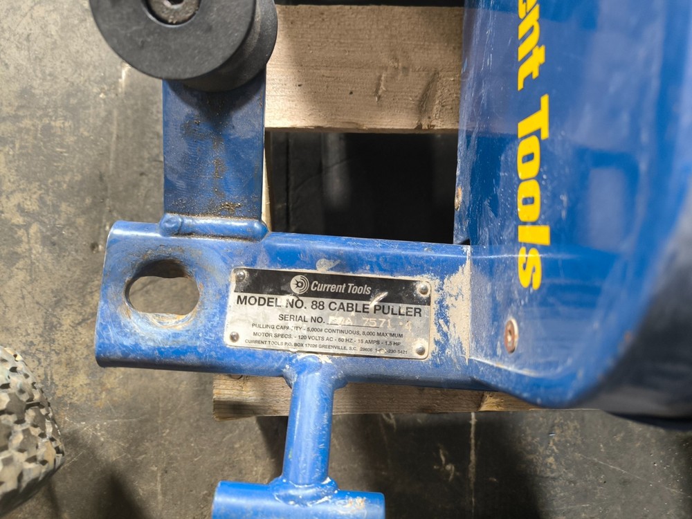 Current Tools Cable Puller System Carriage Reel Stand Coupling Accessories Blue