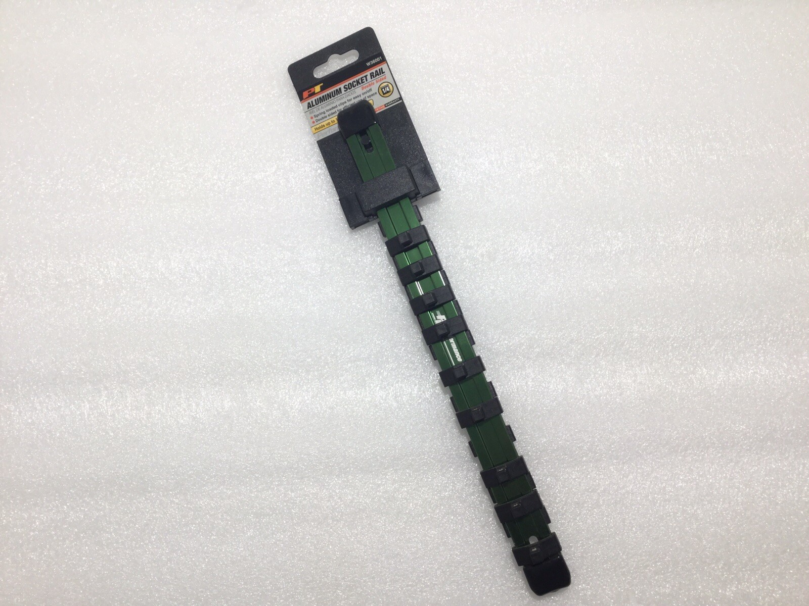 Performance Tool 1/4" Drive Aluminum Socket Rail holds 18 Sockets Rail