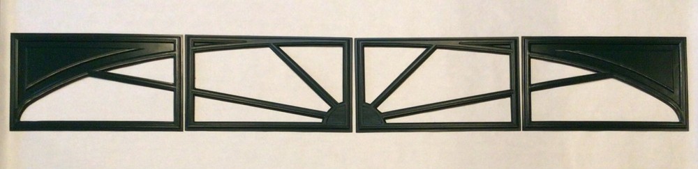 4 Amarr Sunray Replacement Insert for Amarr Short Panel Garage Door Hunter Green