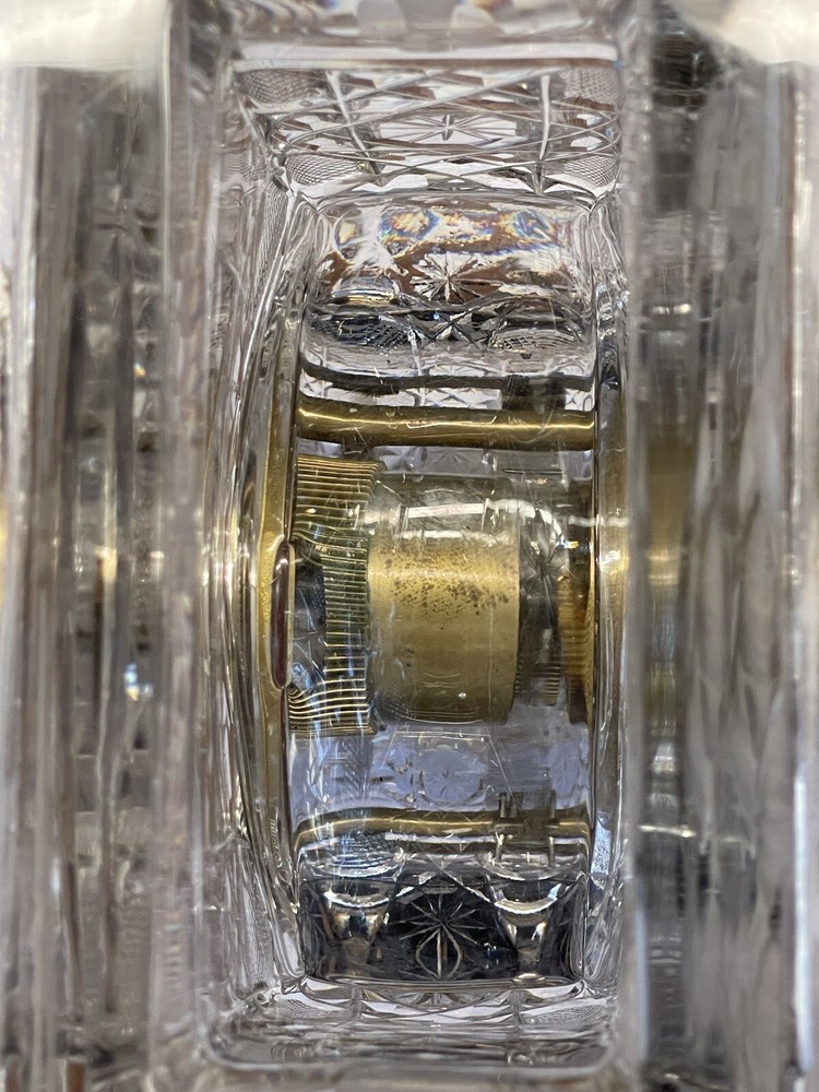 Crystal Glass Clock Mantle/Carriage Clock Movement