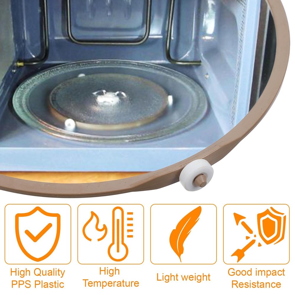 Microwave Turntable Ring Replacement 7.09 Inch Abs Plastic Rotating Ring with...
