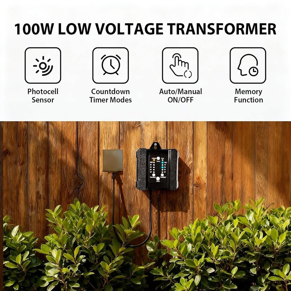 100W Low Voltage Landscape Transformer Weatherproof Low Voltage Transform