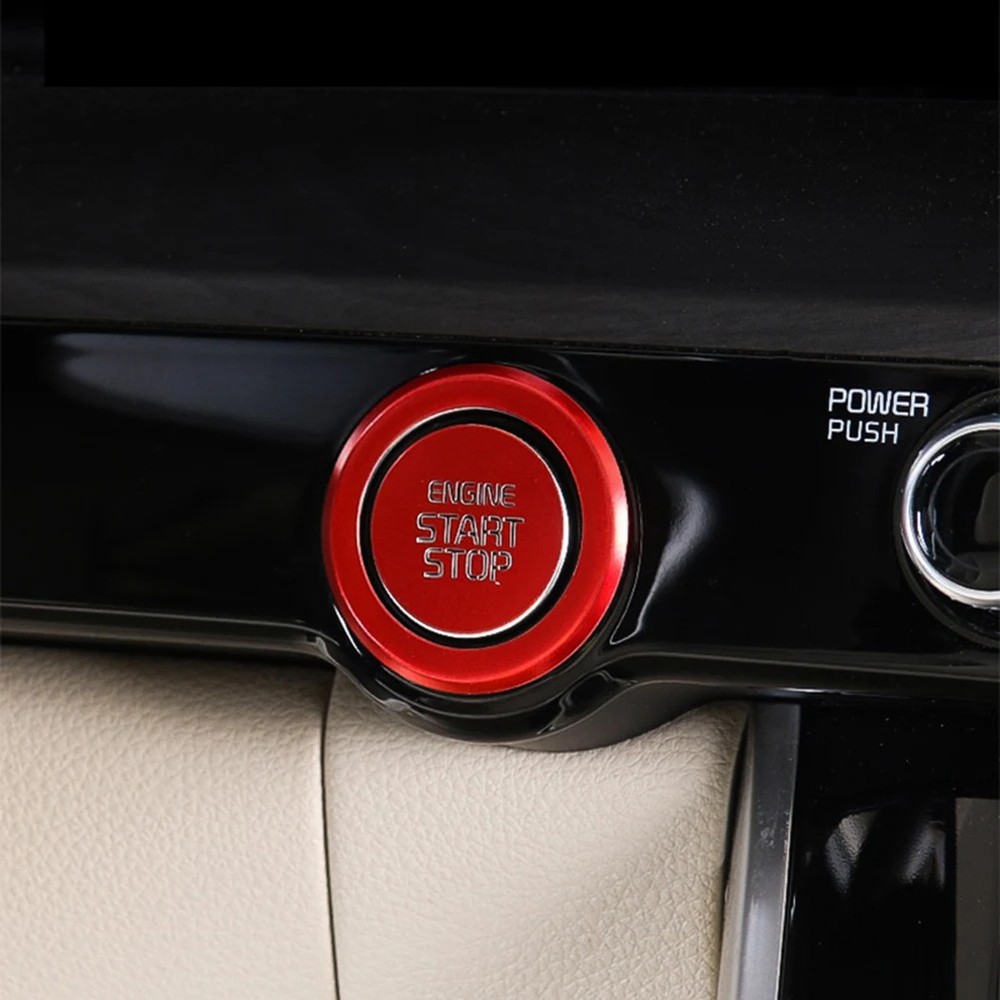 Engine Button Cover Stop Key Ignition Switch Sticker Trim For Kia