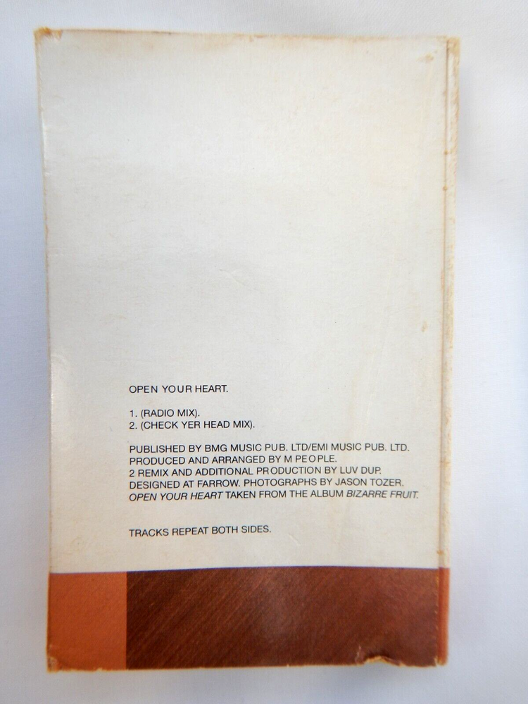 M PEOPLE - OPEN YOUR HEART - CASSETTE SINGLE
