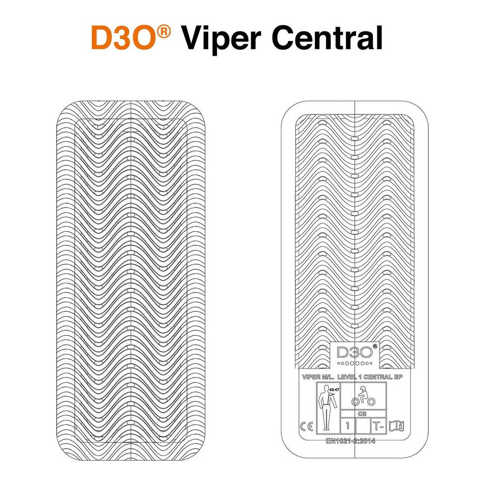 ICON D3O® Viper Back Insert Impact Protection