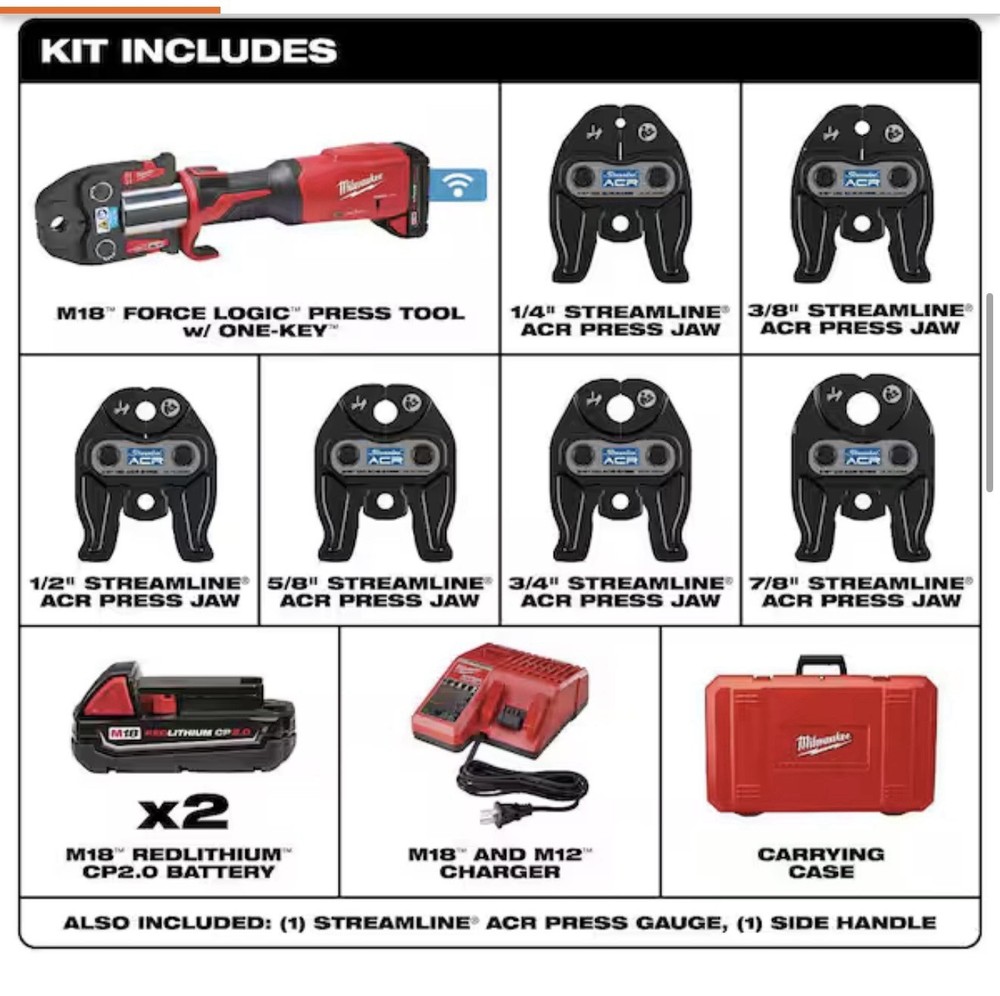Milwaukee 2922-22 M18 Force Logic Press Tool