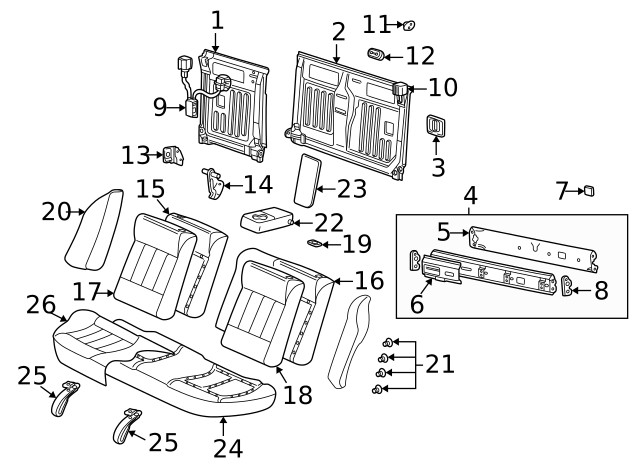 Genuine GM Latch Assembly 22702253