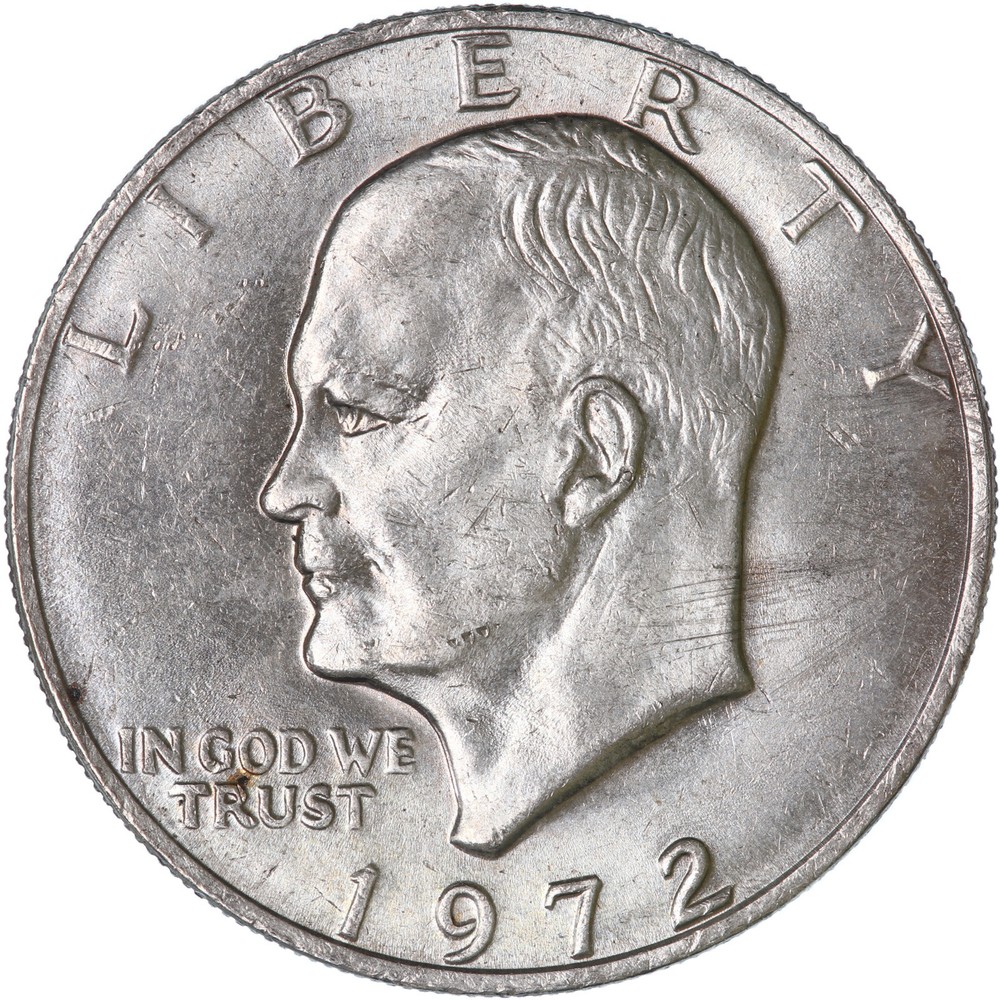 1972 (P) Eisenhower Dollar Type 3 AU Ike