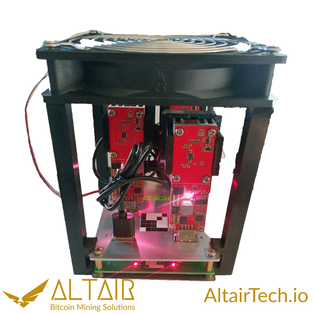 AltairTech.io IglooHat- GekkoScience Base Hub active cooler