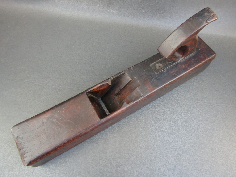 Wooden 16" jack plane vintage old tool with offset handle