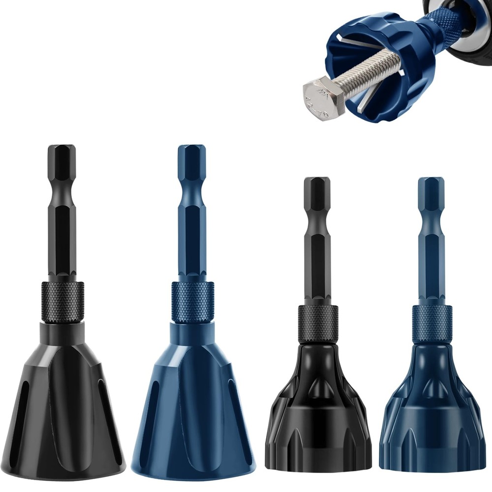 4Pcs Deburring External Chamfer Tool with Tungsten Carbide Blade, Bolt Deburr...