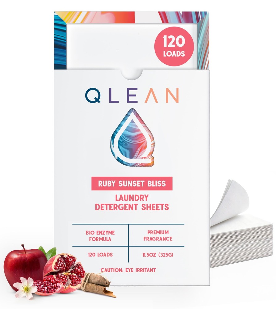 Laundry Detergent Sheets – Plastic-Free Packaging, Travel-Friendly, HE & Stan...