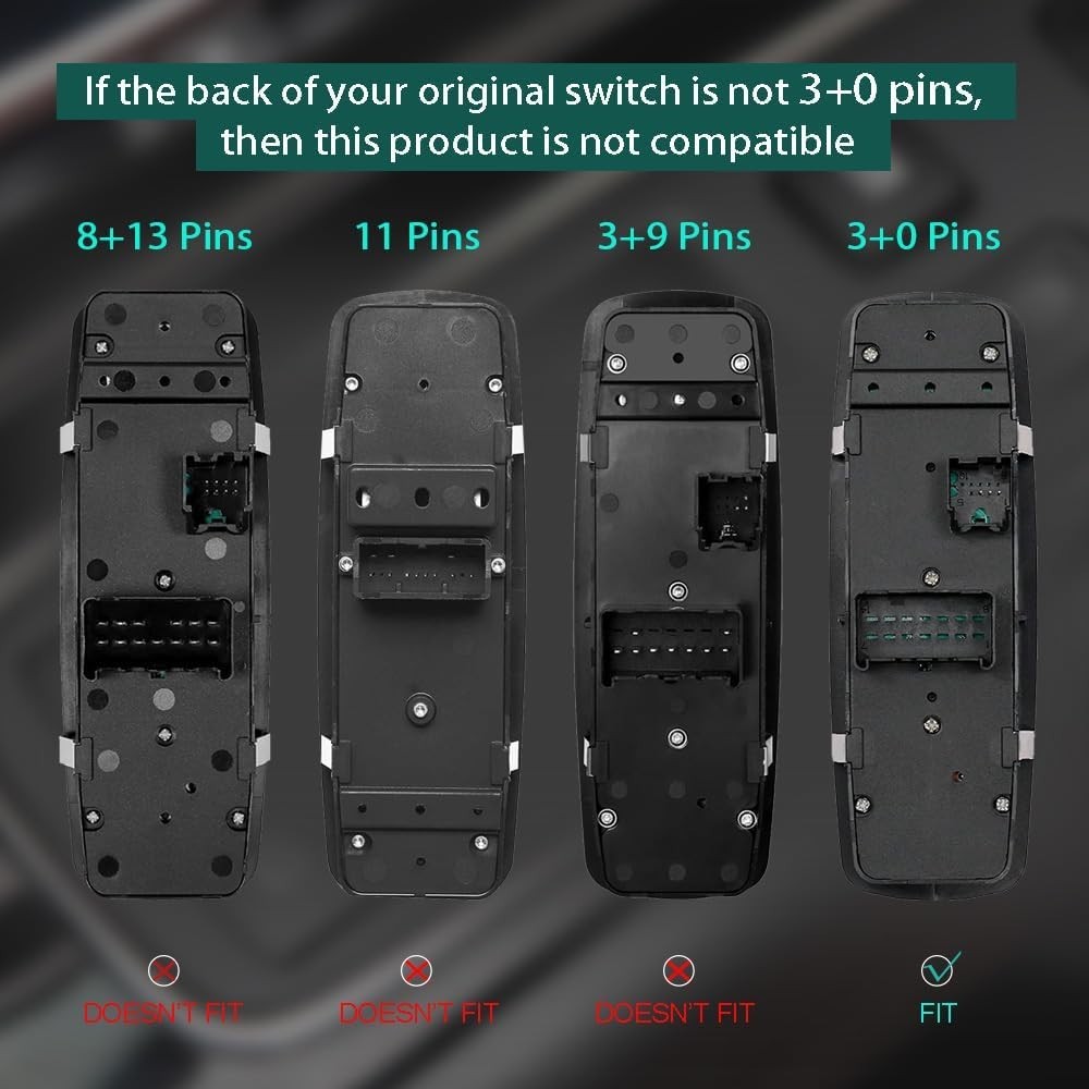 Driver Side Master Power Window Control Switch for 2012-2019 Dodge Grand Caravan